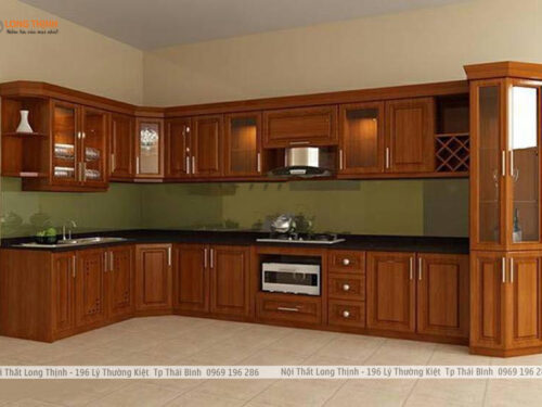 Tủ Bếp Gỗ Xoan Đào