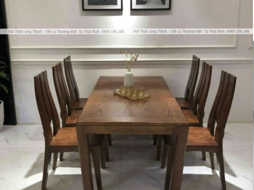 Bàn ăn Gỗ Sồi Cao Cấp
