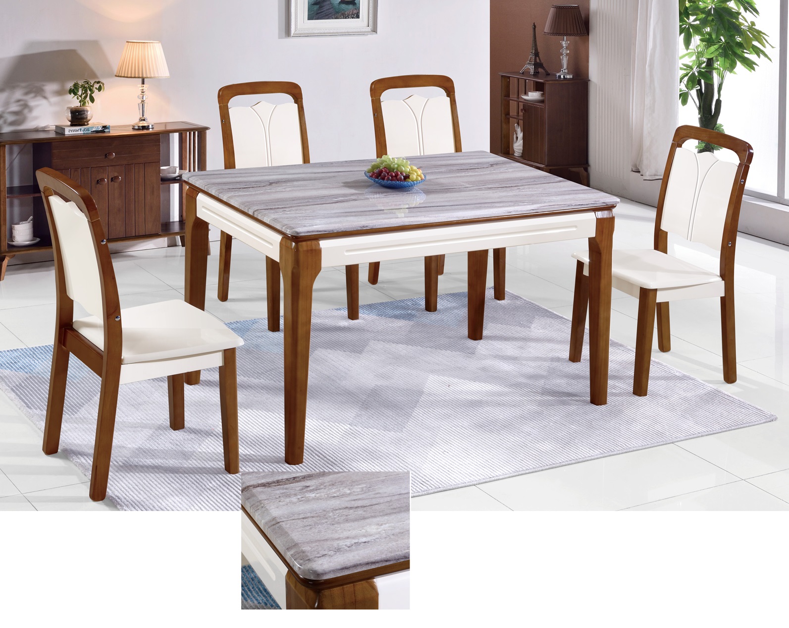 BÀN ĂN MẶT ĐÁ NHẬP KHẨU CAO CẤP