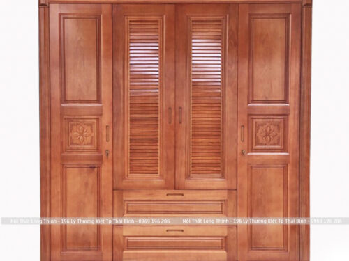Tủ Gỗ Xoan Đào 4 Cánh