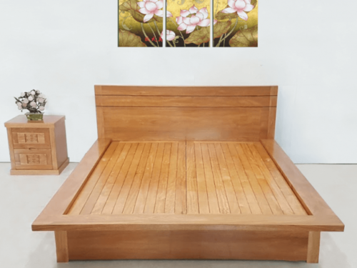 Giường Be Gỗ Gõ Cao Cấp