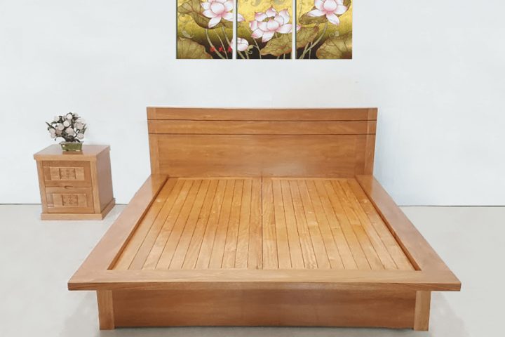 Giường Be Gỗ Gõ Cao Cấp