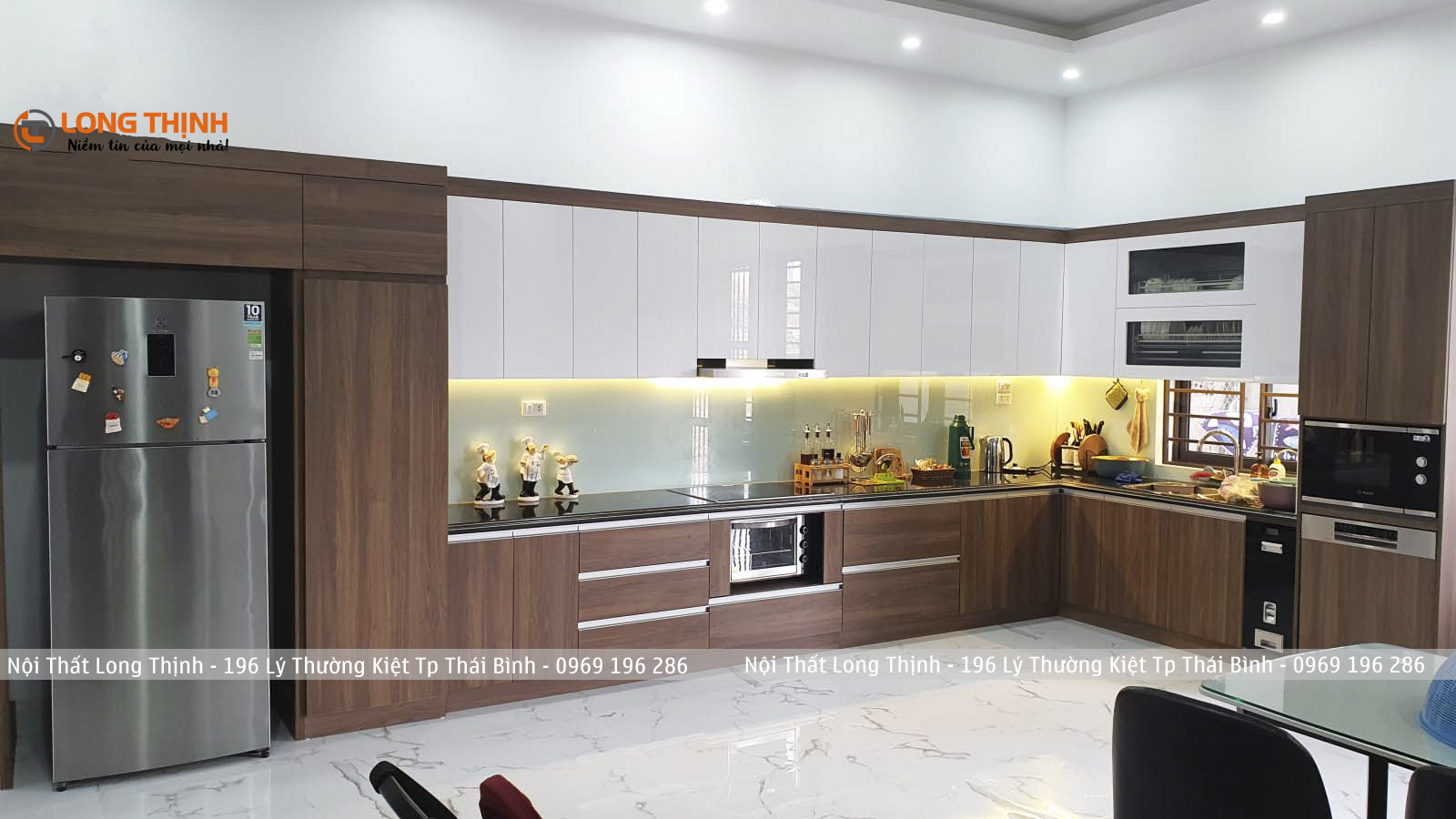 Tủ Bếp Gỗ MDF An Cường Cao Cấp